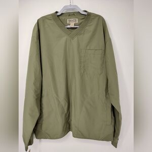 Duluth Mens Pullover Windbreaker Olive Green Size XL